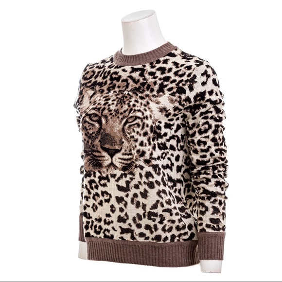 Anthropologie Aldo Martin’s Leopard Sweater - XL - Picture 9 of 9
